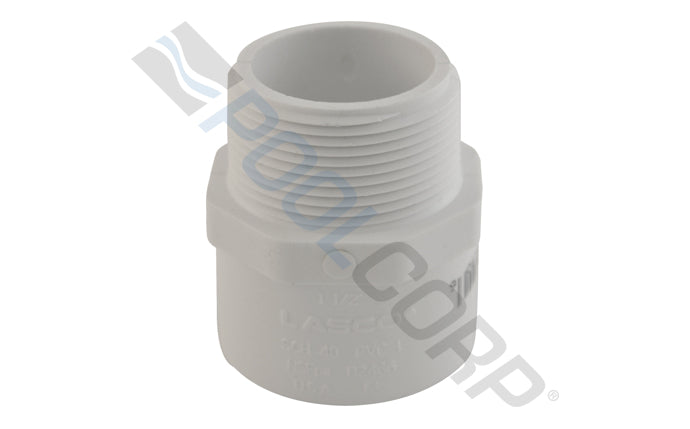 1.5" Slip x MPT SCH40 PVC Male Adapter