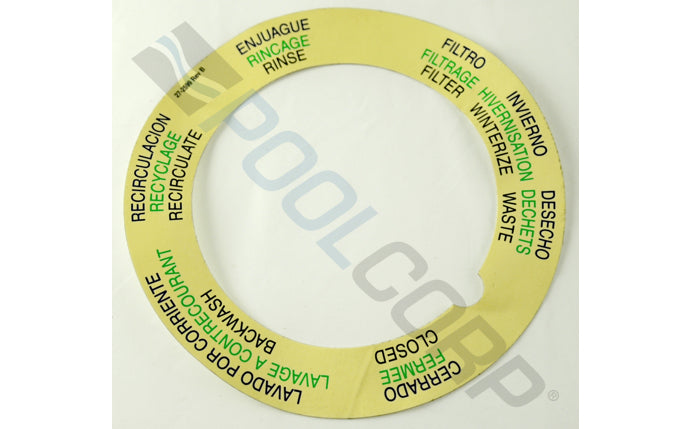 Top Mount Valve Label