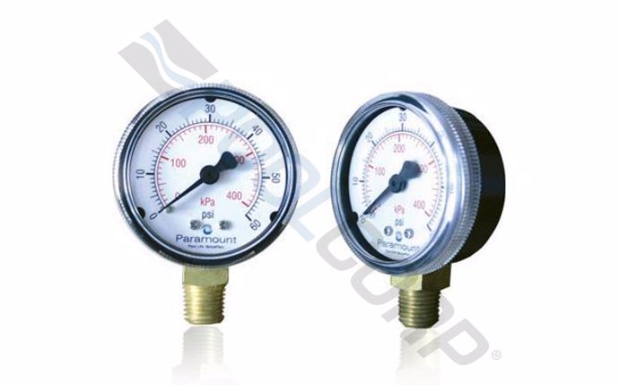 2" 060PSI 1/4" Bottom Mount Pressure Gauge