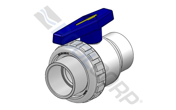 1 1/2" Single Union Blocked Ball Valve Skt/Skt