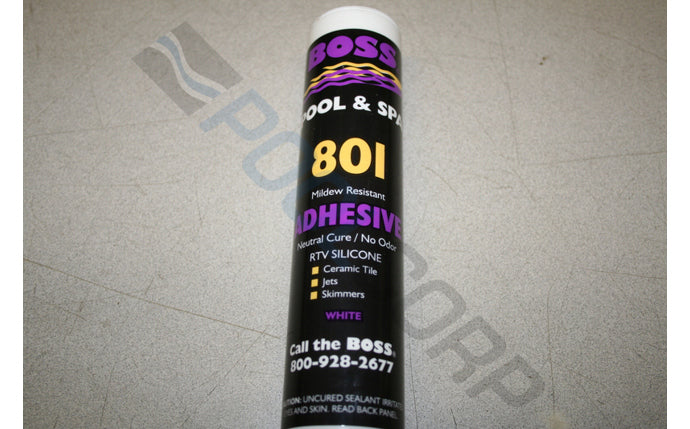 10.3 oz White 801 Neutral Cure Silicone Adhesive
