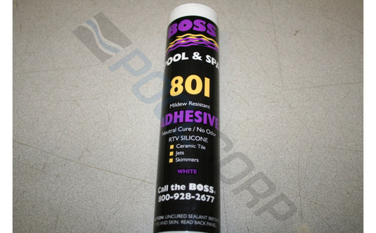 10.3 oz White 801 Neutral Cure Silicone Adhesive