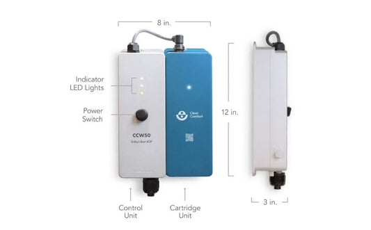 CCW50 AOP System For Inground Spa and Small Pool Sanitation 35 gpm