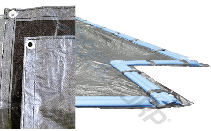 SILVER PRO 14'x28' RECT WNTER COVER 15YR