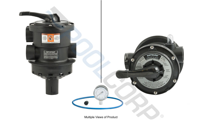 1 1/2" Black Vari-Flo Top Mount Multiport Valve