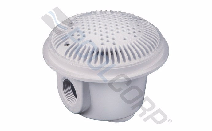 2" x 1 1/2" White Dual Suction Outlet with AV Grate 2 per Pack