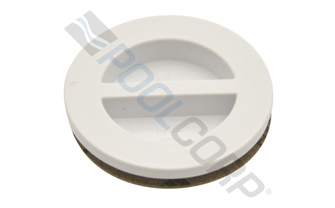 1 1/2" MIP White Flush Plug with Gasket