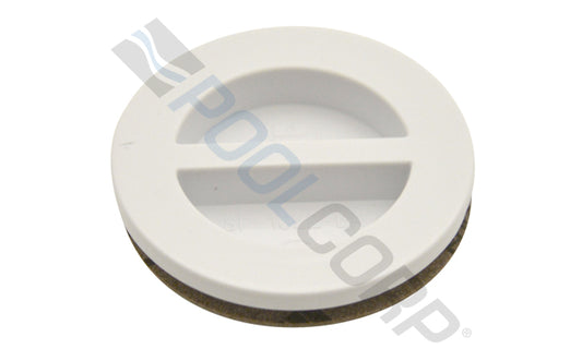 1 1/2" MIP White Flush Plug with Gasket
