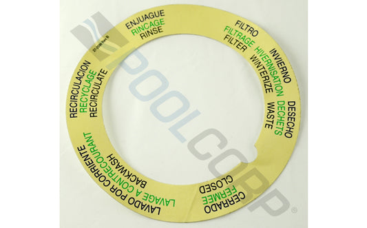 Top Mount Valve Label