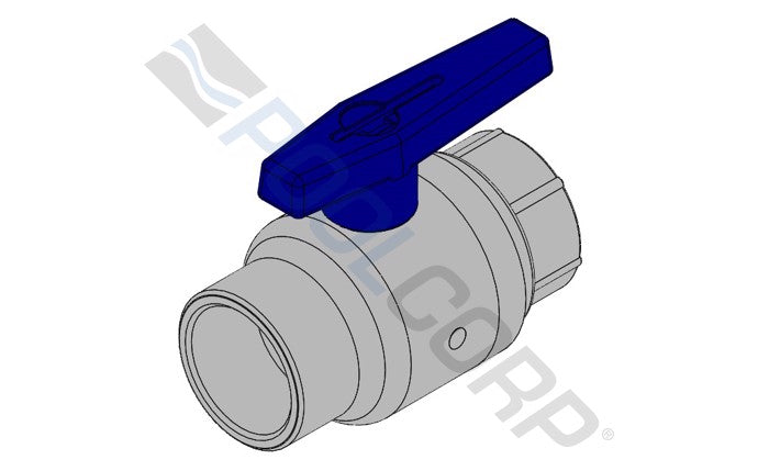 1 1/2" Compact Ball Valve Slip Ports