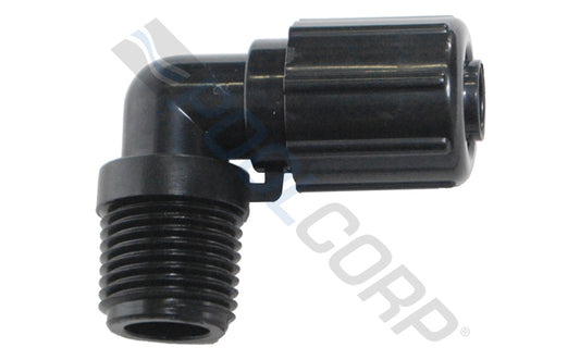 Tube Fitting W/Nut 1/2"X 90 Dg