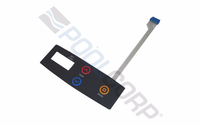 Switch/Decal Membrane For Model R185B, 206A, 266A, 406A Pool Heater